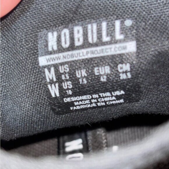 No Bull Black High-Top Sneakers Canvas M8.5 W10 - Picture 2 of 10